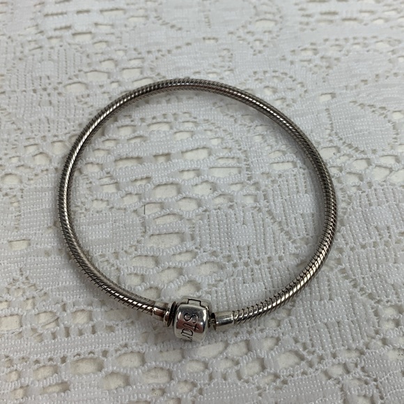 Sim Stars Sterling Silver snake charm Bracelet Hook closure 7-8” New. NWOT - Picture 1 of 10